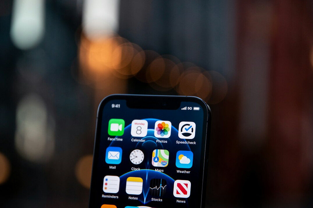 smartphone with mobile apps