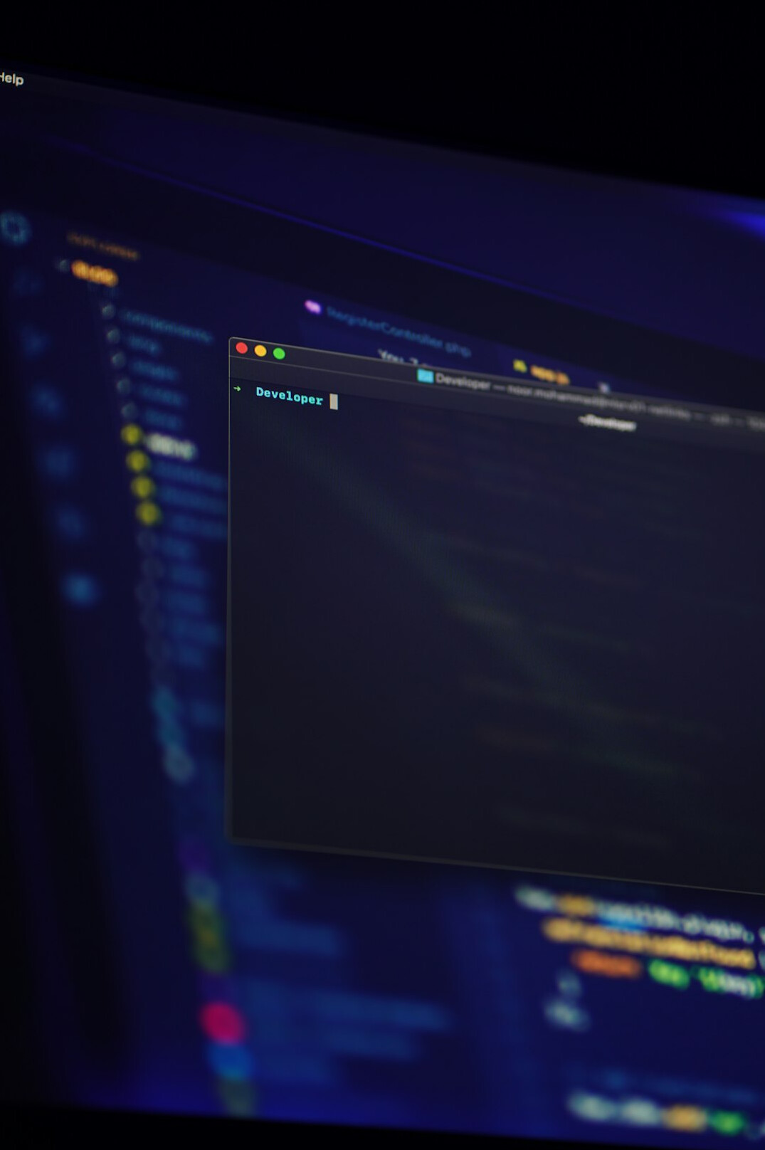 futuristic software interface